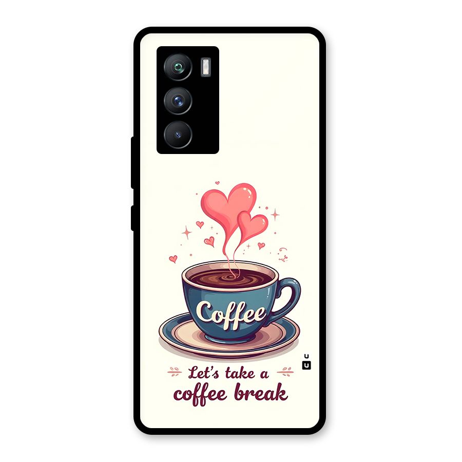 Love Coffee Break Glass Back Case for Vivo iQOO 9 SE