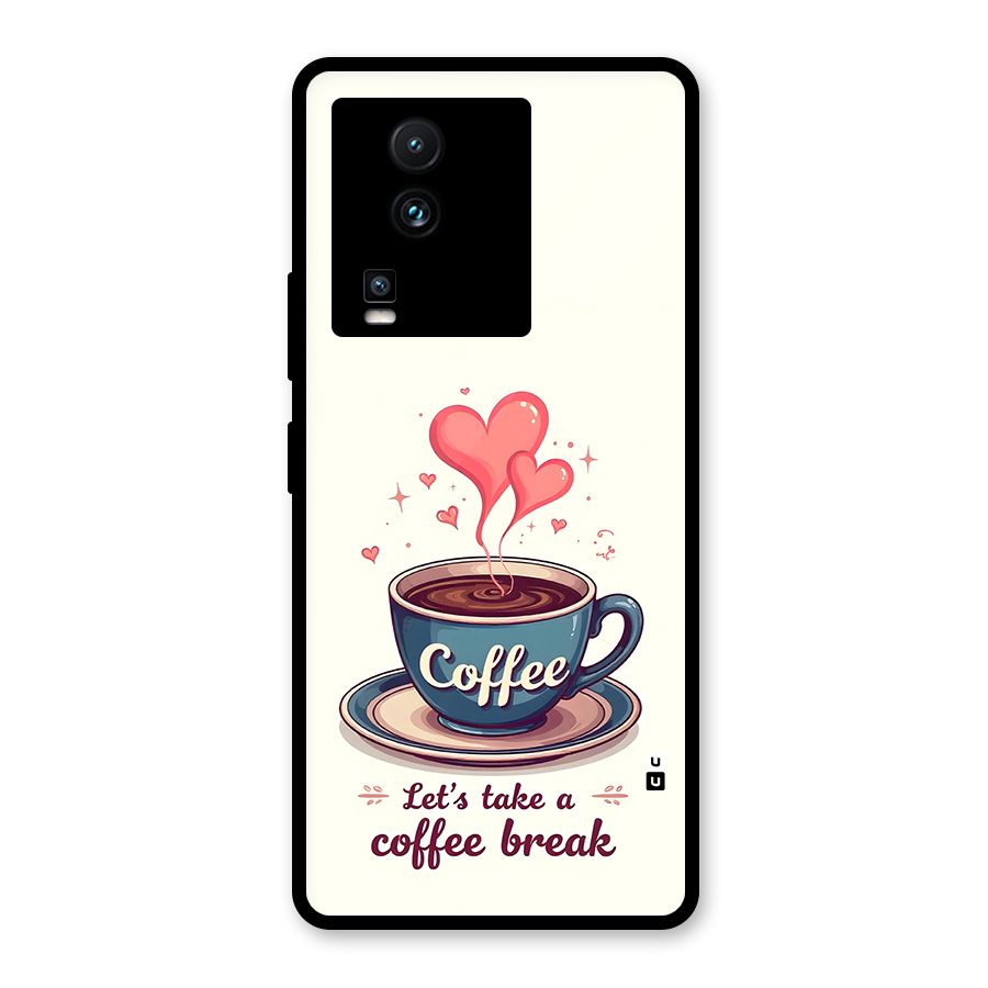 Love Coffee Break Glass Back Case for Vivo iQOO Neo 7 Pro