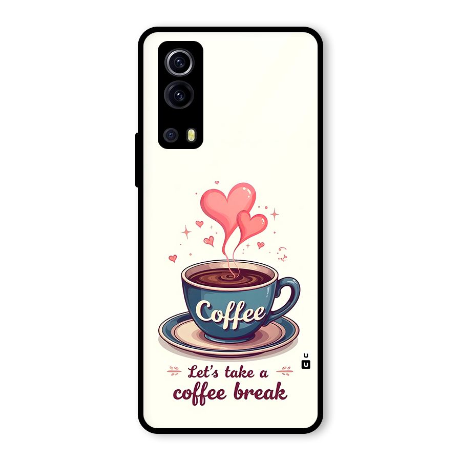 Love Coffee Break Glass Back Case for Vivo iQOO Z3