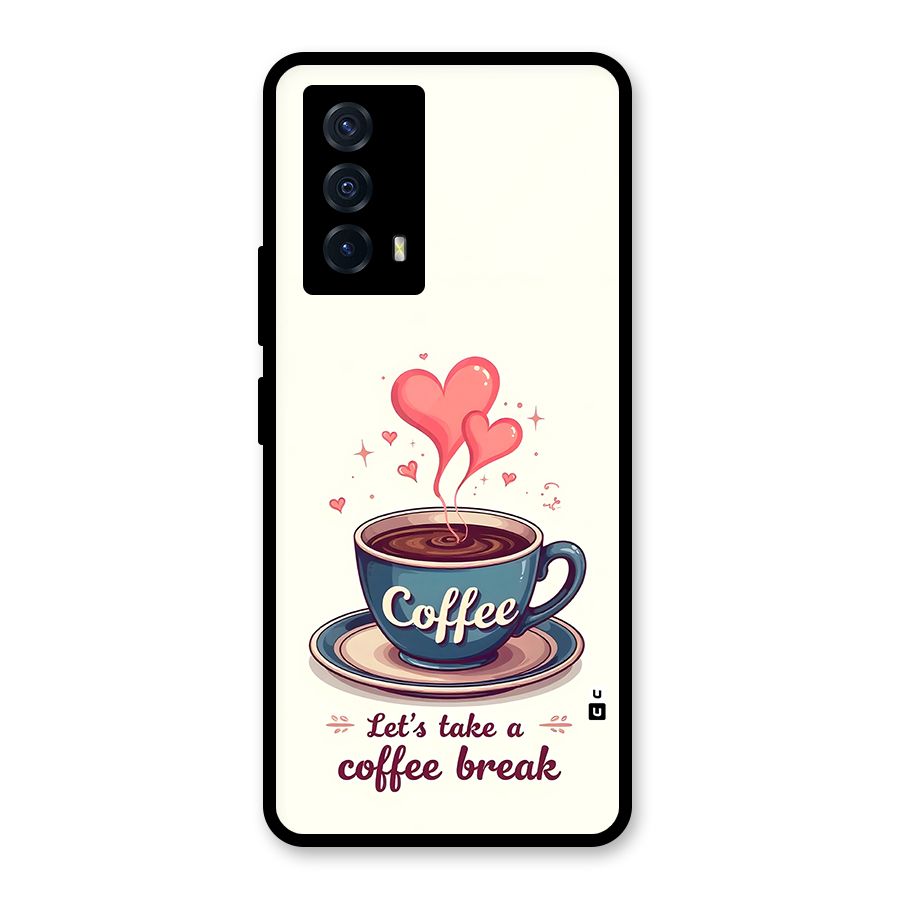 Love Coffee Break Glass Back Case for Vivo iQOO Z5