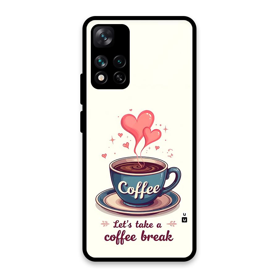 Love Coffee Break Glass Back Case for Xiaomi 11i HyperCharge 5G