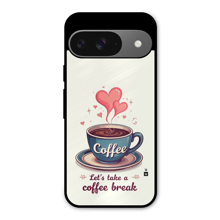 Love Coffee Break Metal Back Case for Google Pixel 9