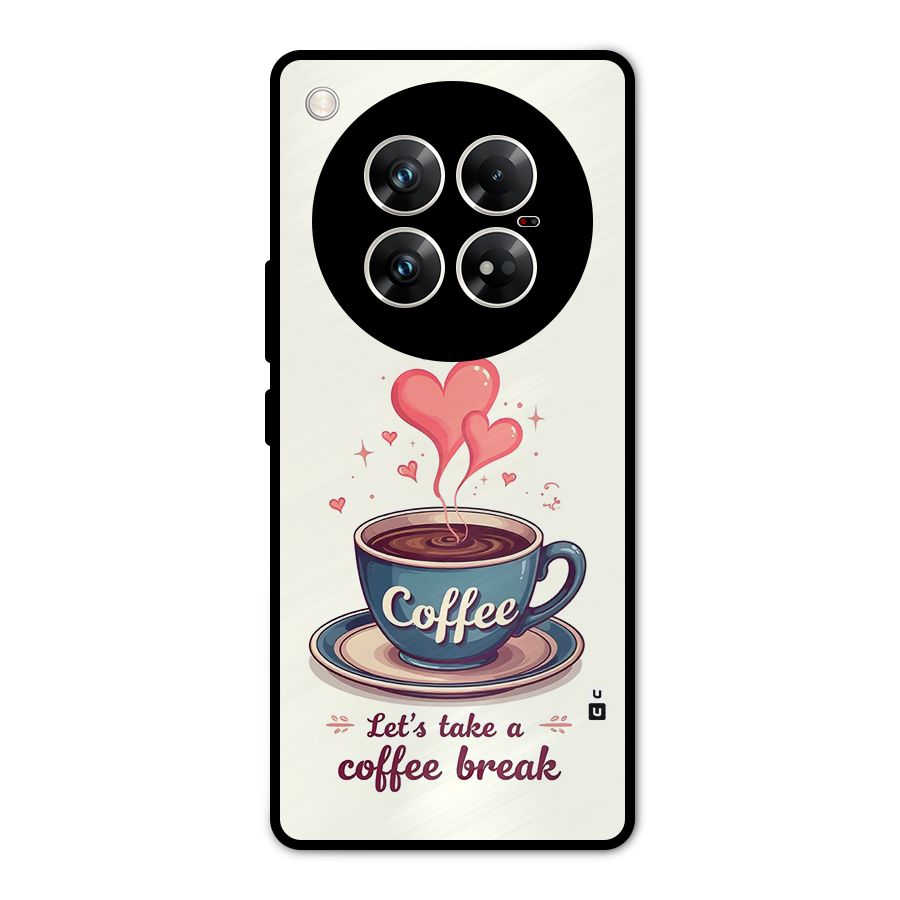 Love Coffee Break Metal Back Case for Infinix Zero 40 5G