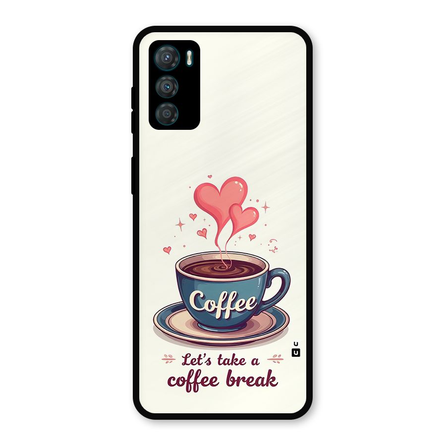 Love Coffee Break Metal Back Case for Moto G42