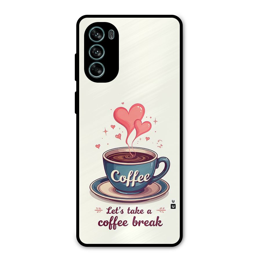 Love Coffee Break Metal Back Case for Moto G62