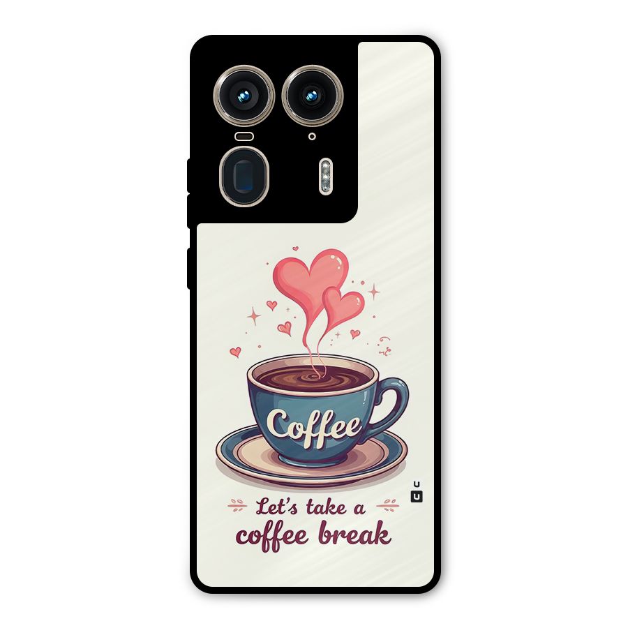 Love Coffee Break Metal Back Case for Motorola Edge 50 Ultra