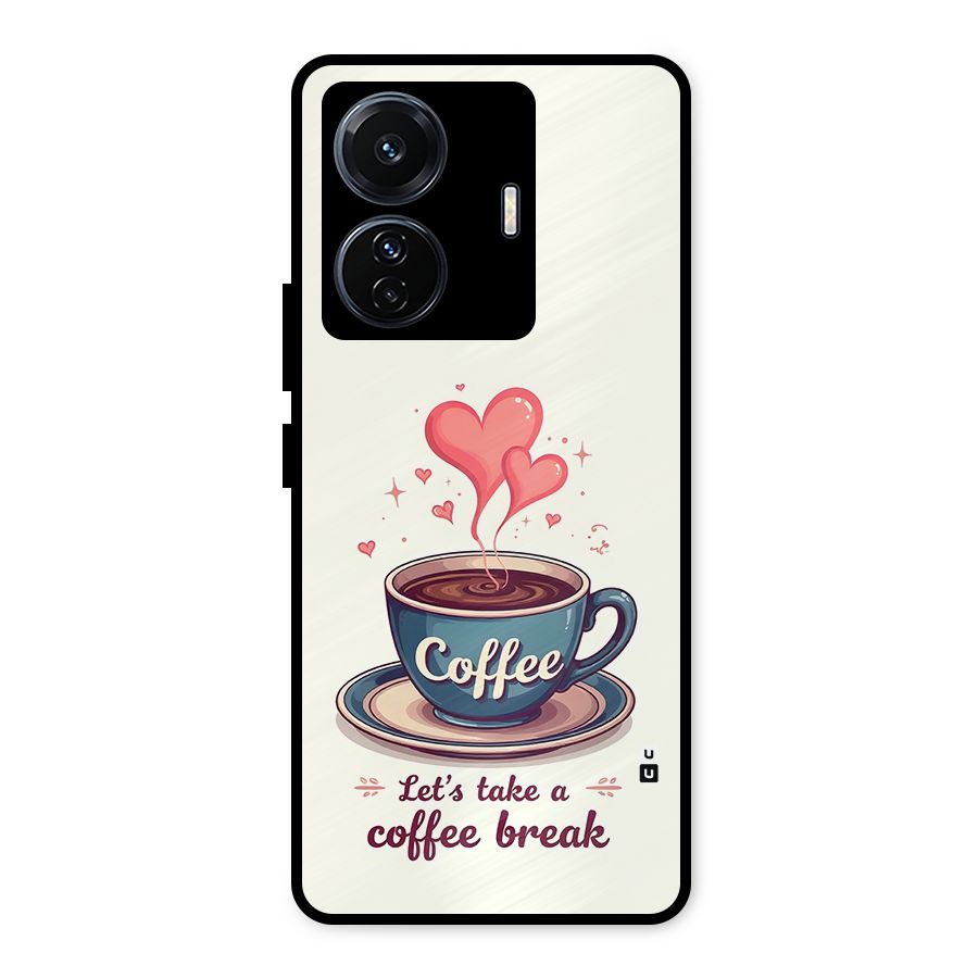 Love Coffee Break Metal Back Case for Vivo T1 Pro