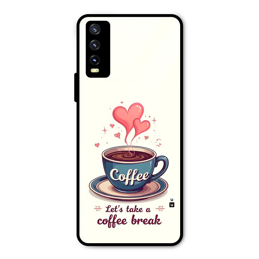 Love Coffee Break Metal Back Case for Vivo Y20