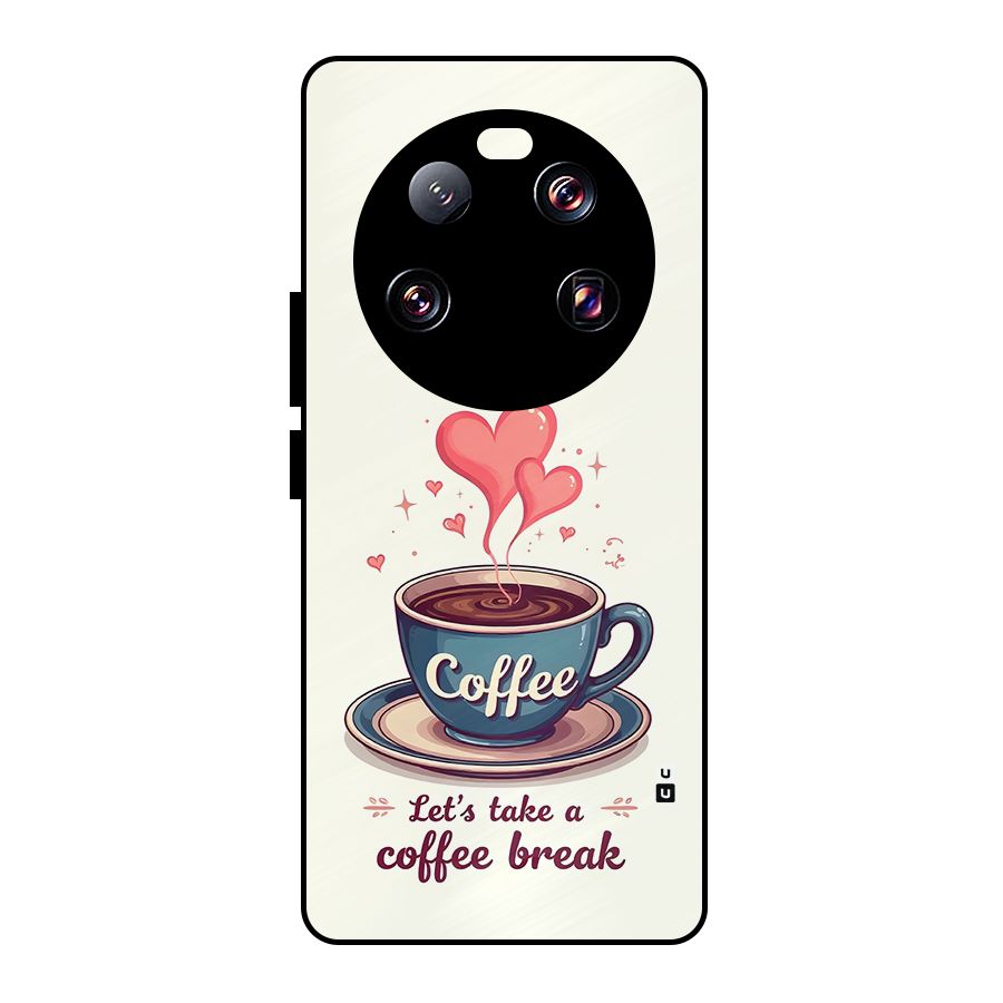 Love Coffee Break Metal Back Case for Xiaomi 13 Ultra