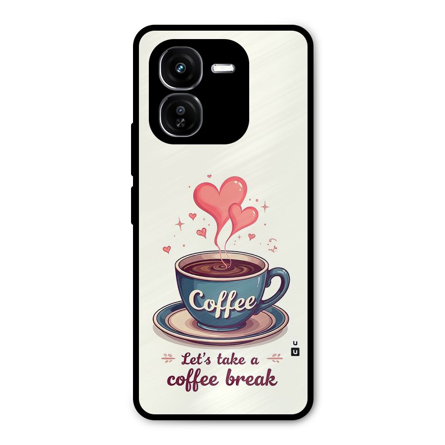 Love Coffee Break Metal Back Case for iQOO Z9x
