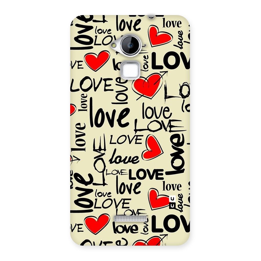 Love Hearts Pattern Back Case for Coolpad Note 3