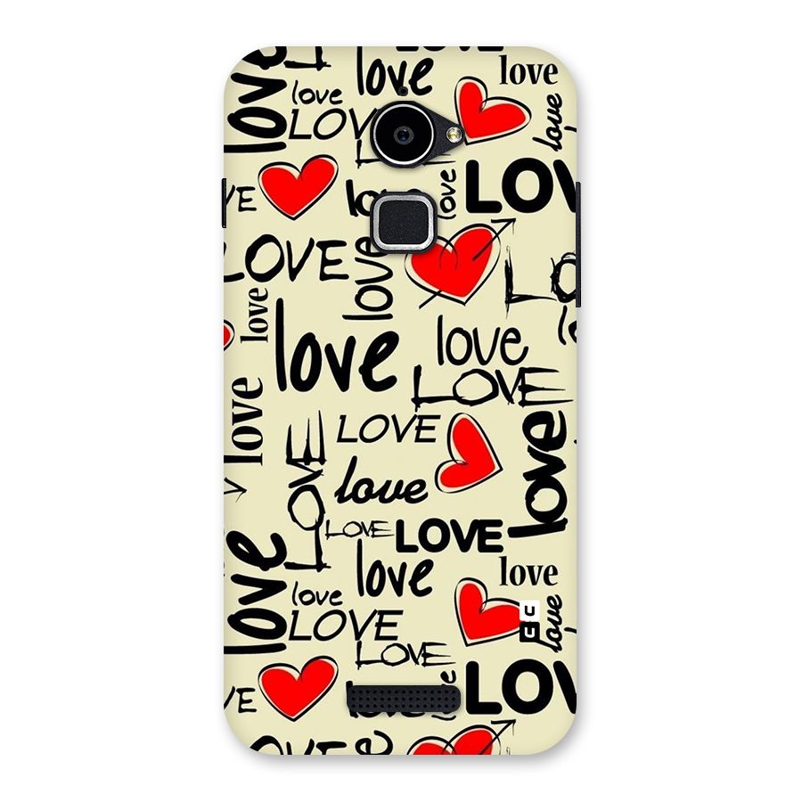 Love Hearts Pattern Back Case for Coolpad Note 3 Lite