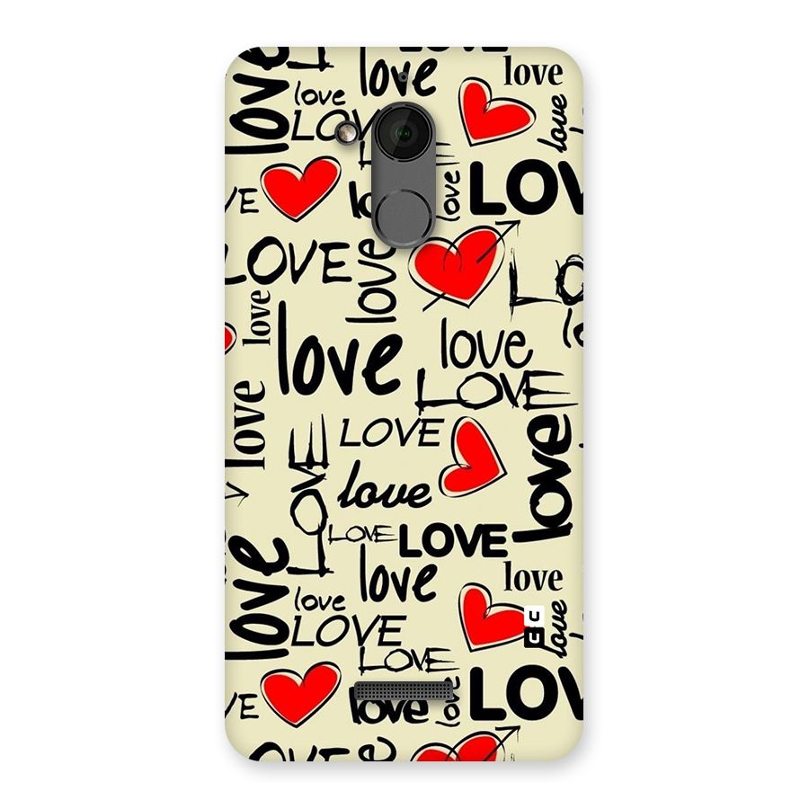 Love Hearts Pattern Back Case for Coolpad Note 5