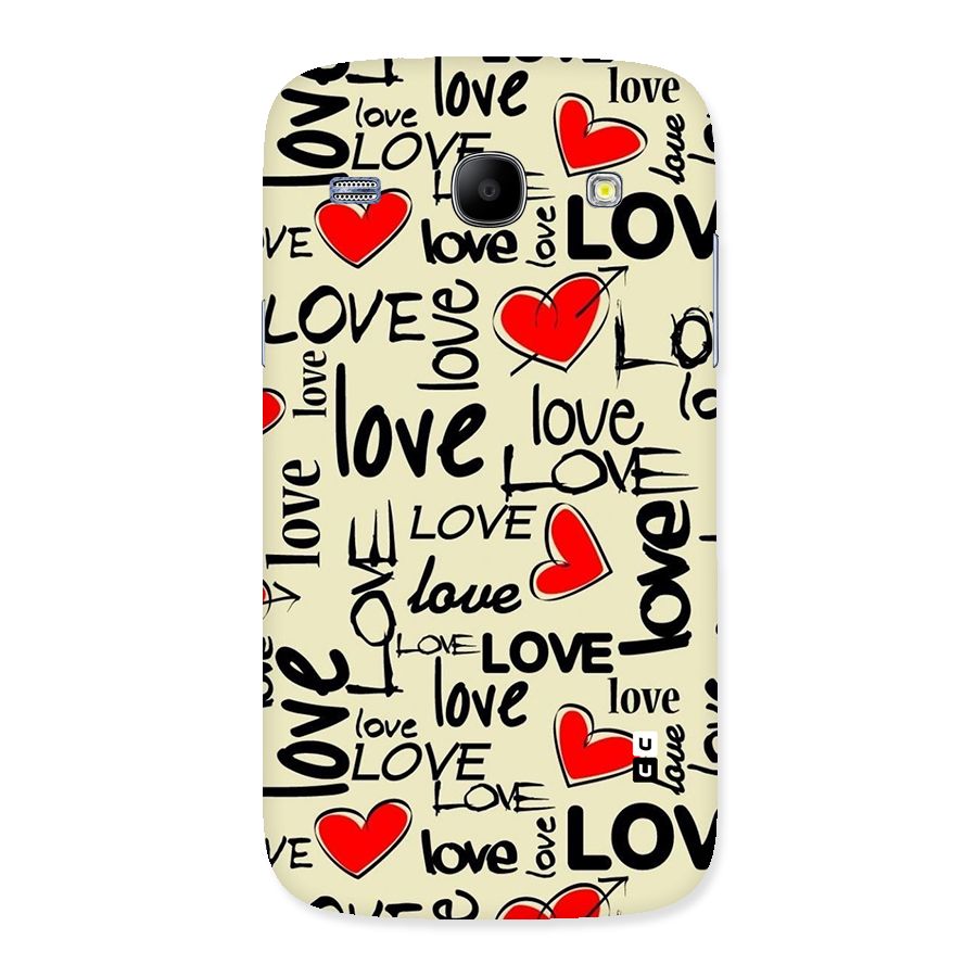 Love Hearts Pattern Back Case for Galaxy Core