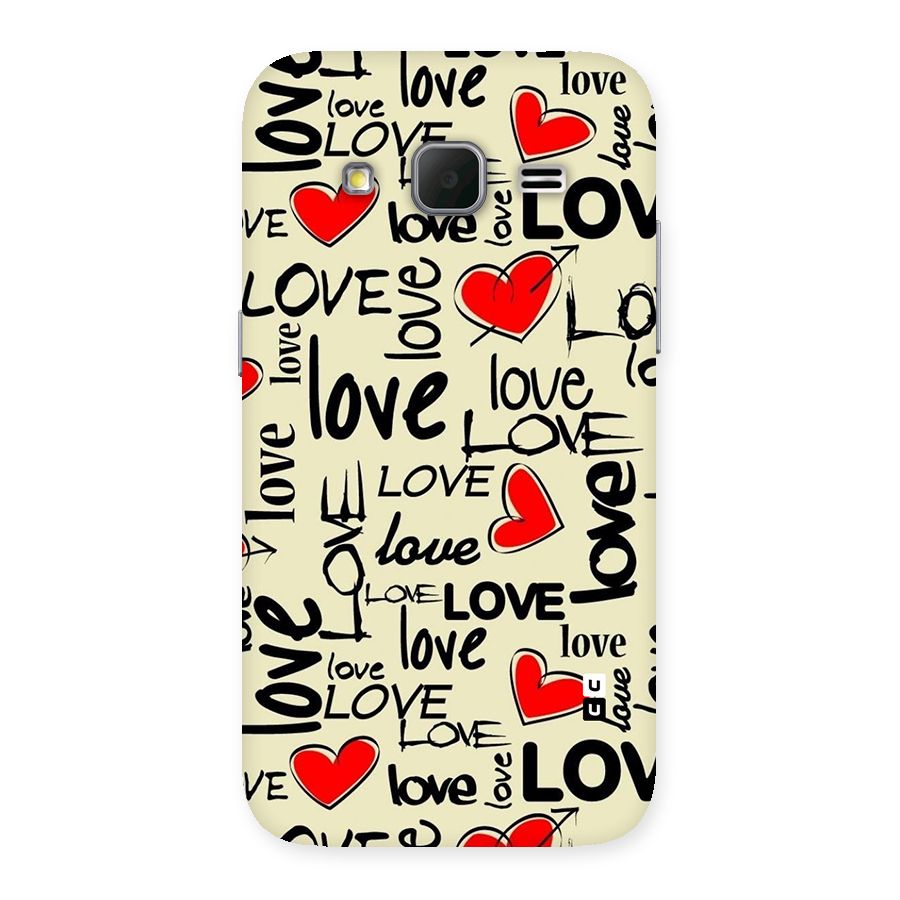 Love Hearts Pattern Back Case for Galaxy Core Prime