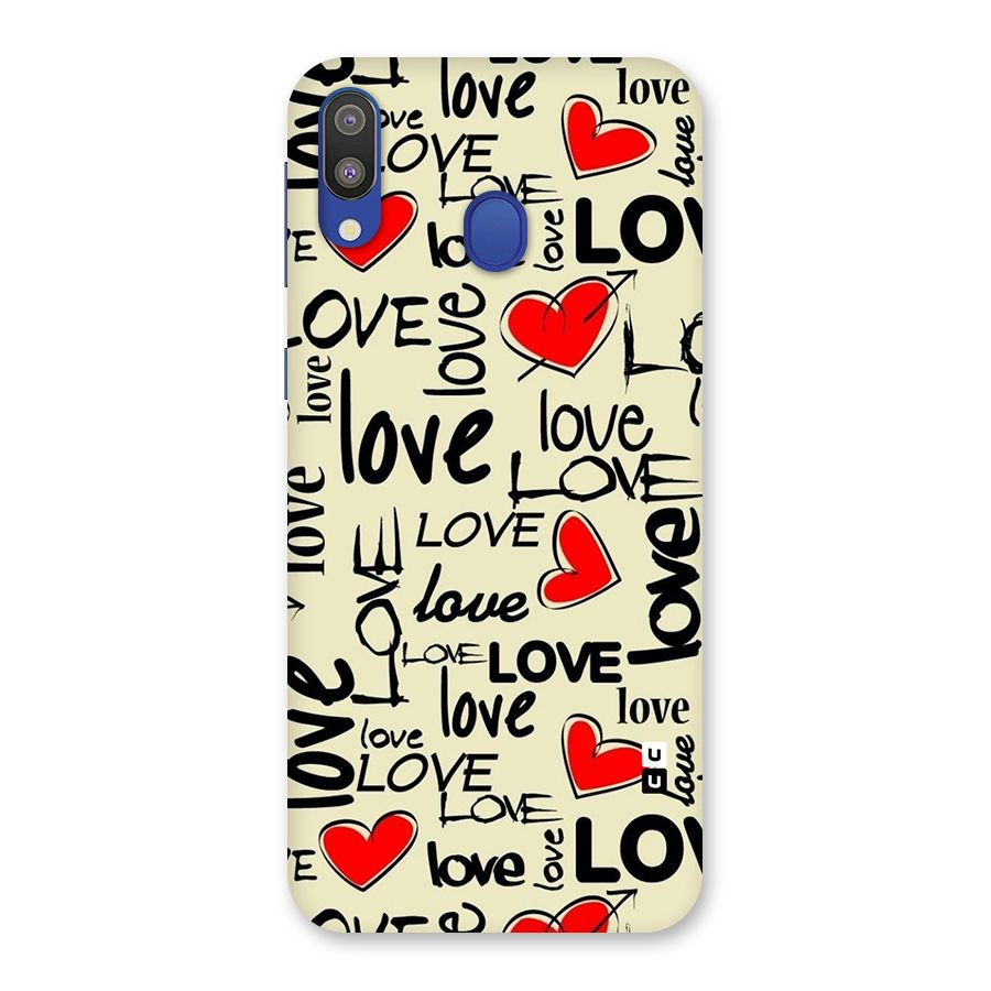 Love Hearts Pattern Back Case for Galaxy M20
