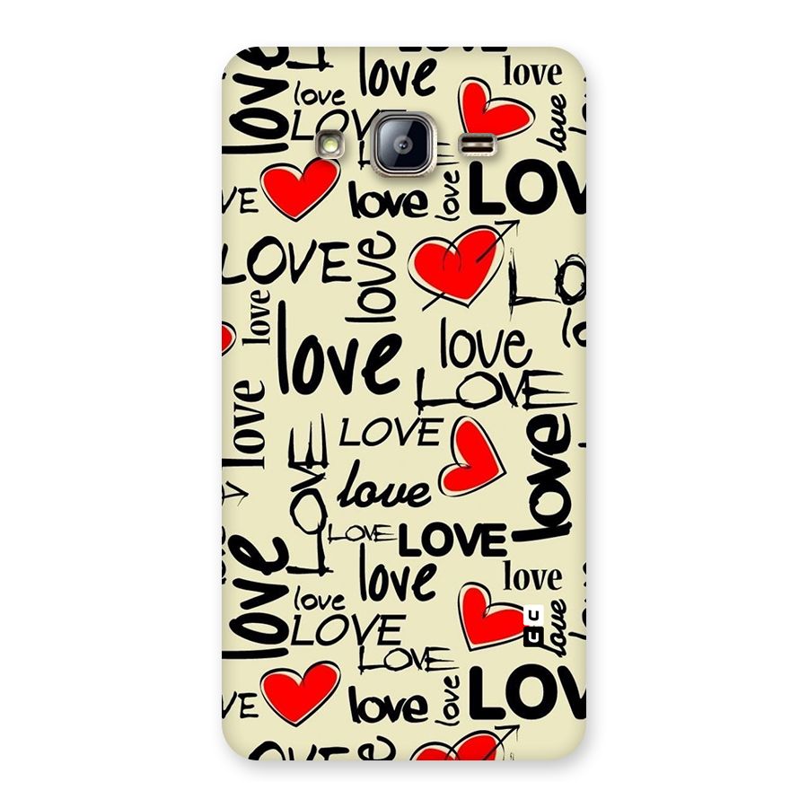 Love Hearts Pattern Back Case for Galaxy On5