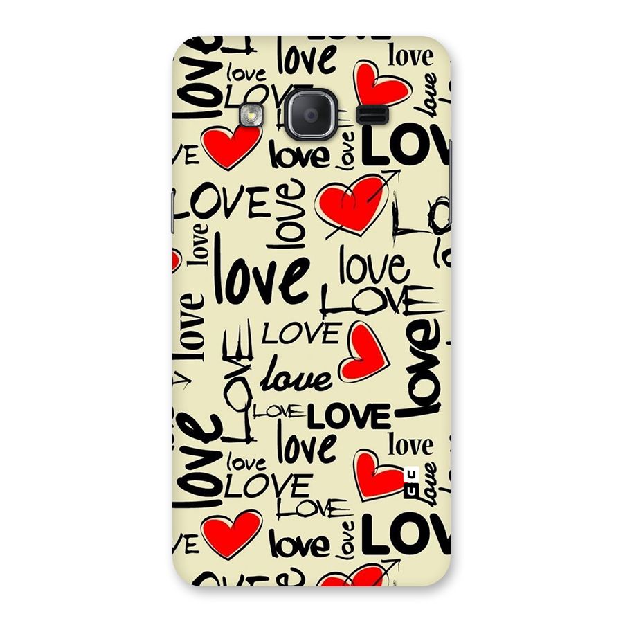Love Hearts Pattern Back Case for Galaxy On7 2015