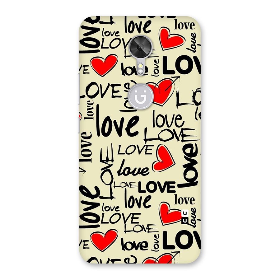 Love Hearts Pattern Back Case for Gionee A1