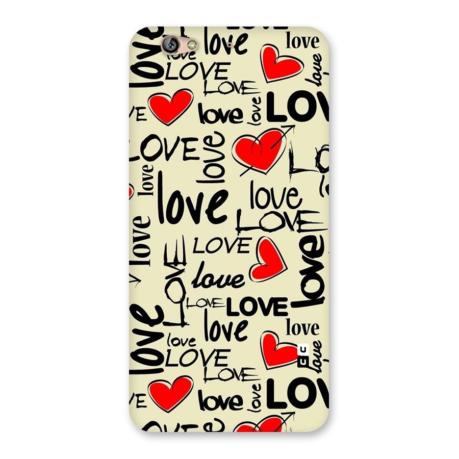 Love Hearts Pattern Back Case for Gionee S6