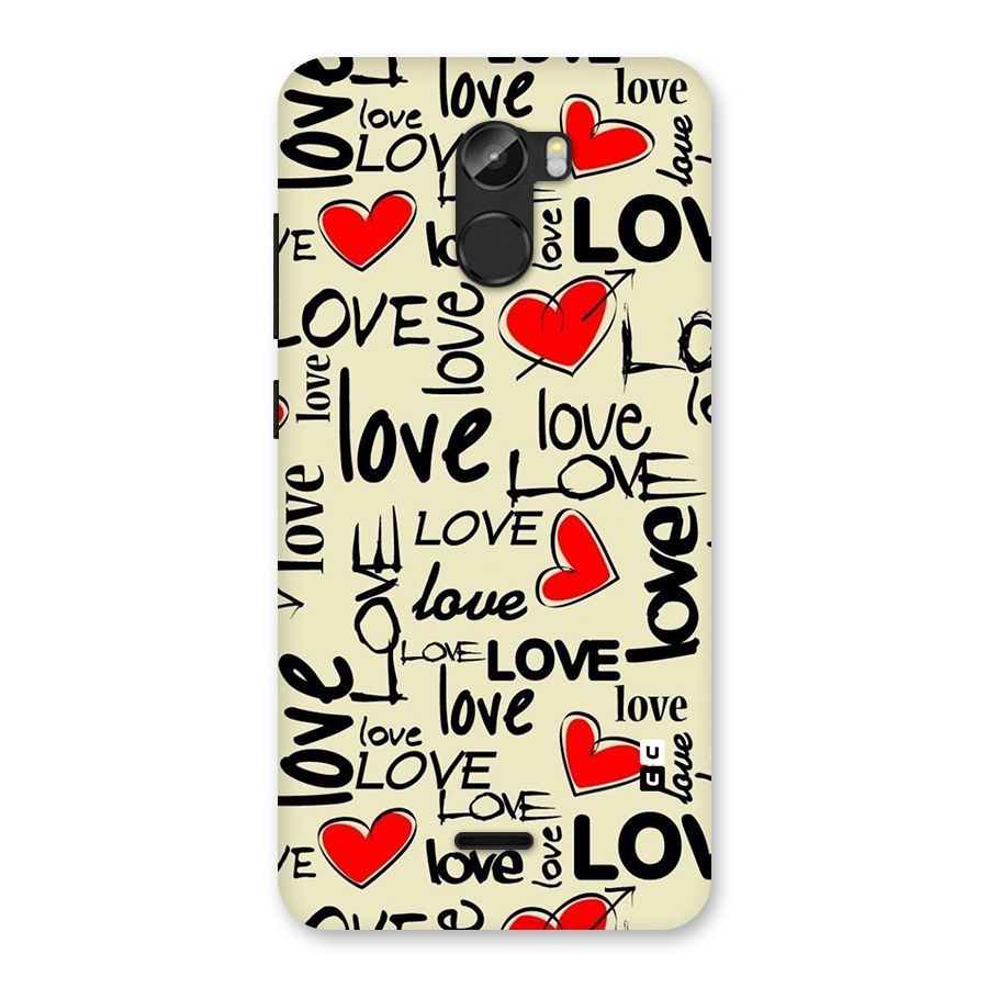 Love Hearts Pattern Back Case for Gionee X1