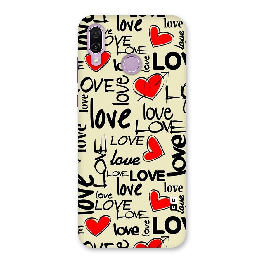 Love Hearts Pattern Back Case for Honor Play
