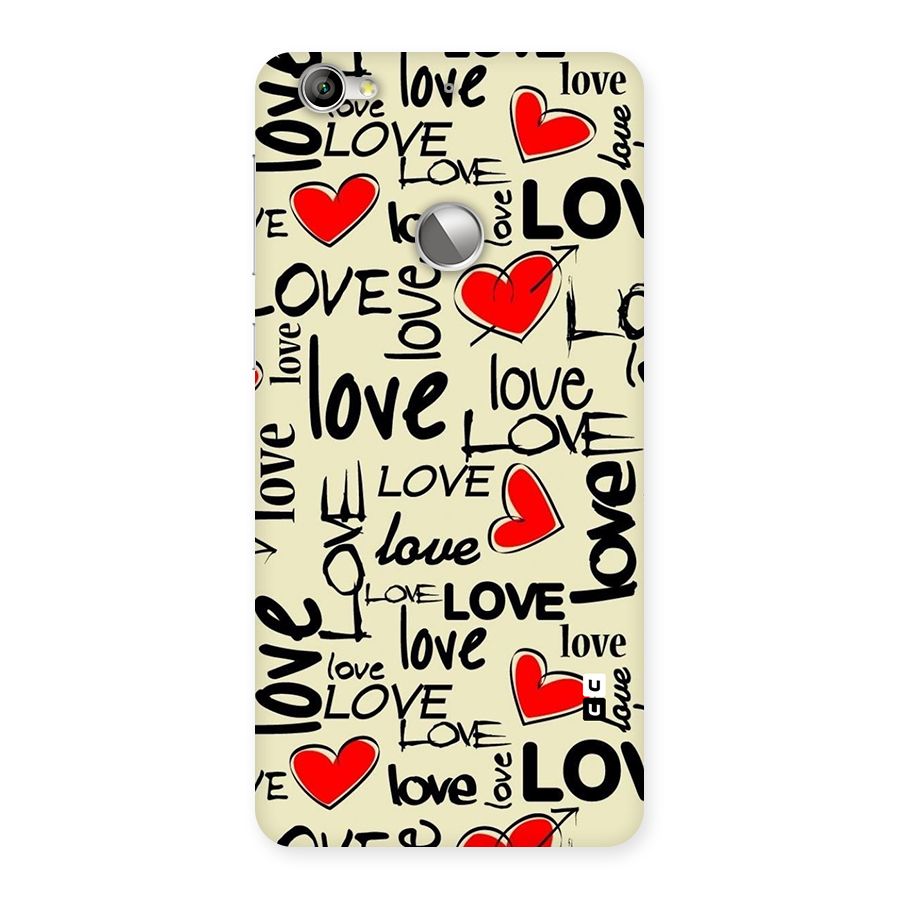Love Hearts Pattern Back Case for LeTV Le 1s