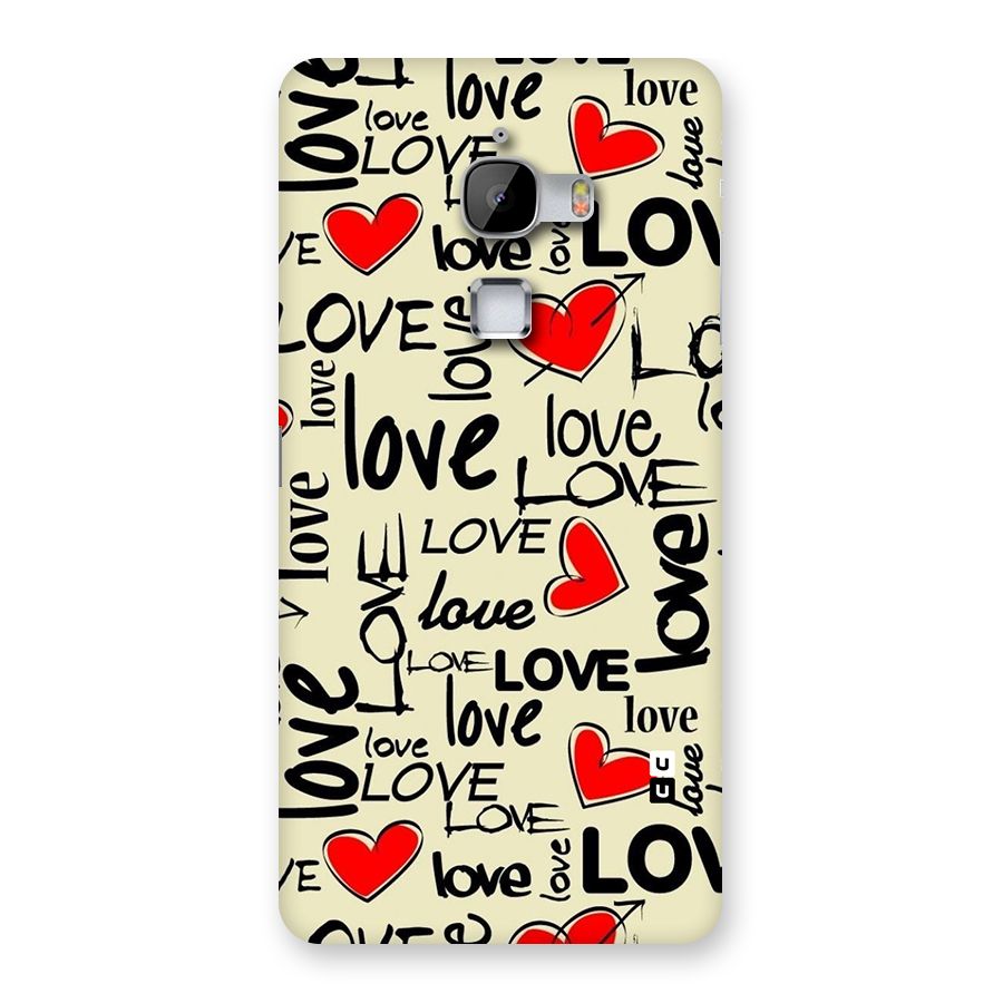 Love Hearts Pattern Back Case for LeTv Le Max