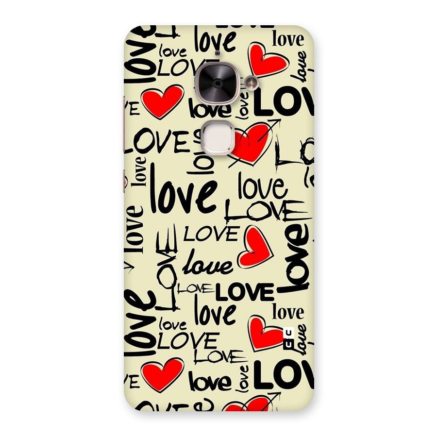 Love Hearts Pattern Back Case for Le 2
