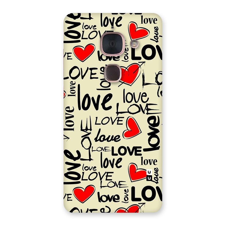 Love Hearts Pattern Back Case for Le Max 2