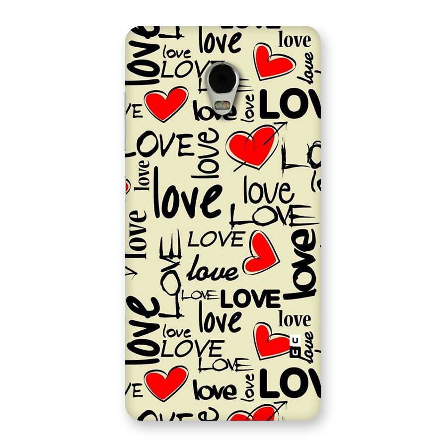 Love Hearts Pattern Back Case for Lenovo Vibe P1