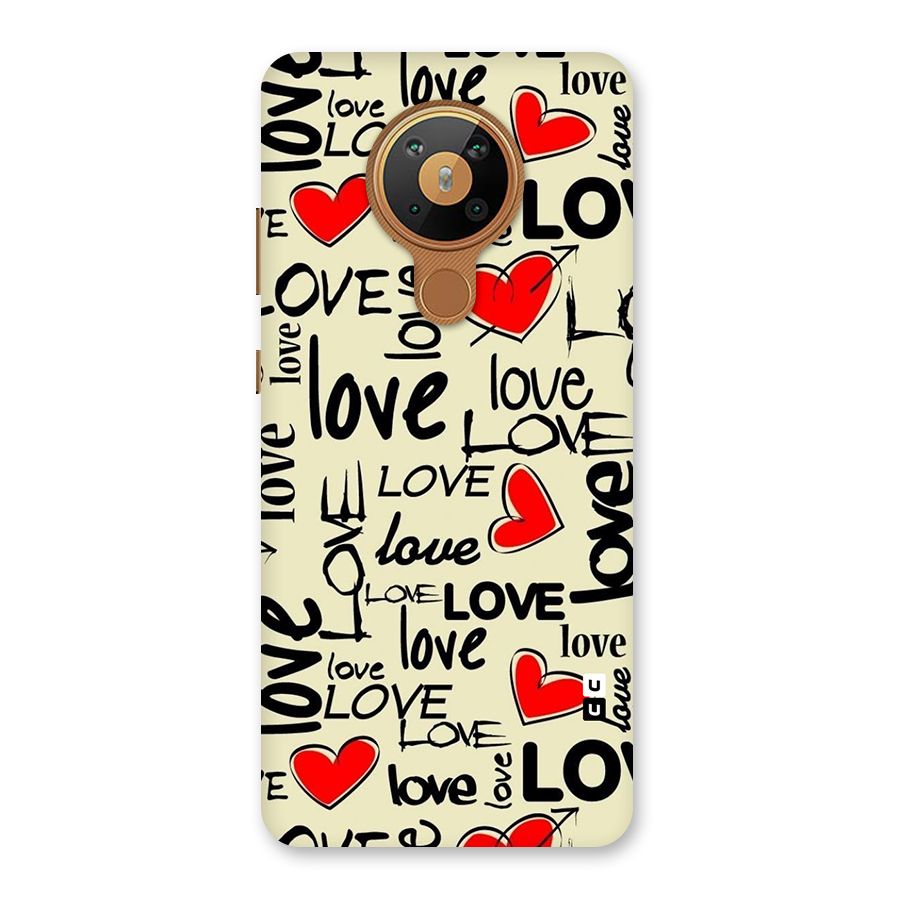 Love Hearts Pattern Back Case for Nokia 5.3