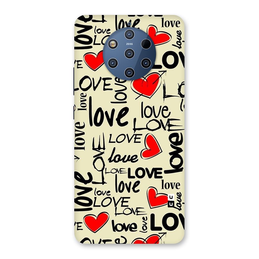Love Hearts Pattern Back Case for Nokia 9 PureView