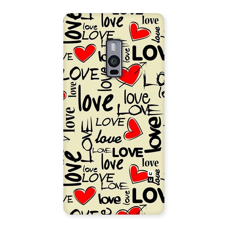 Love Hearts Pattern Back Case for OnePlus Two
