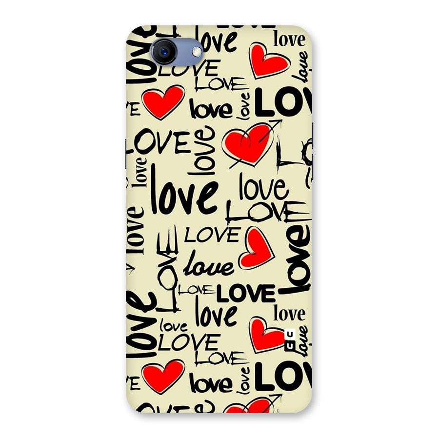 Love Hearts Pattern Back Case for Oppo Realme 1