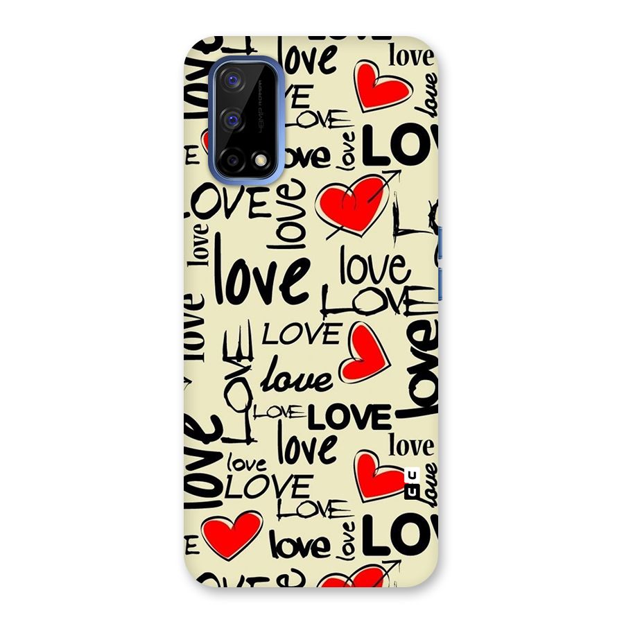 Love Hearts Pattern Back Case for Realme Narzo 30 Pro