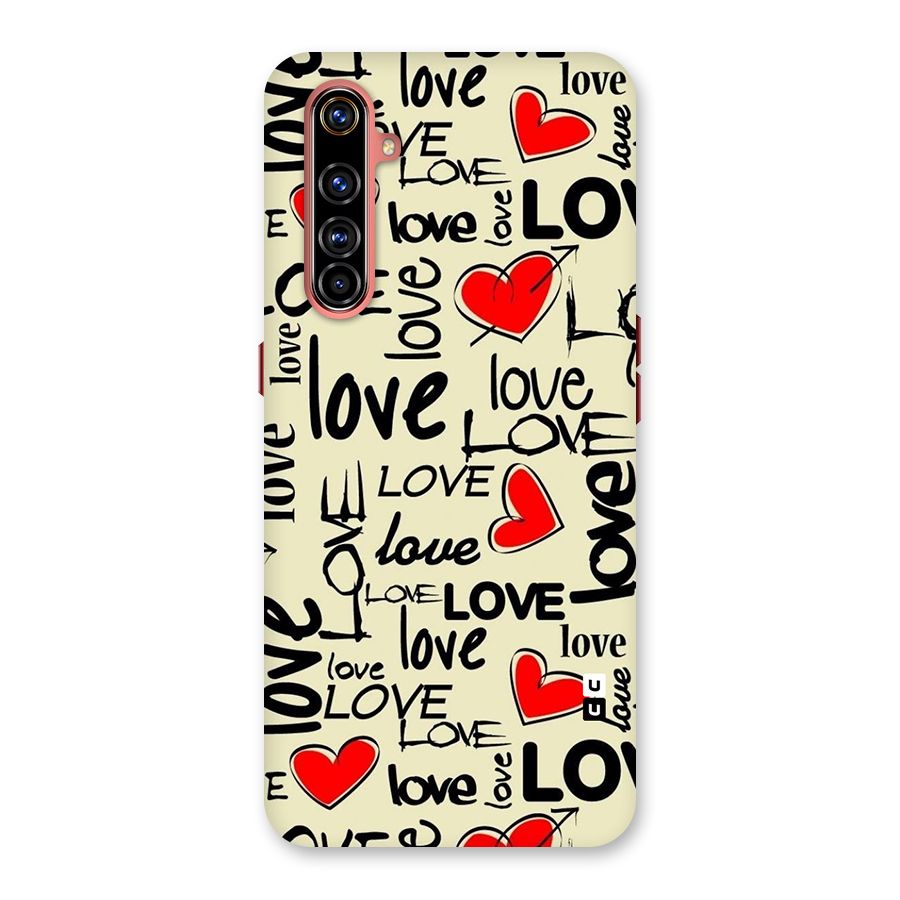 Love Hearts Pattern Back Case for Realme X50 Pro