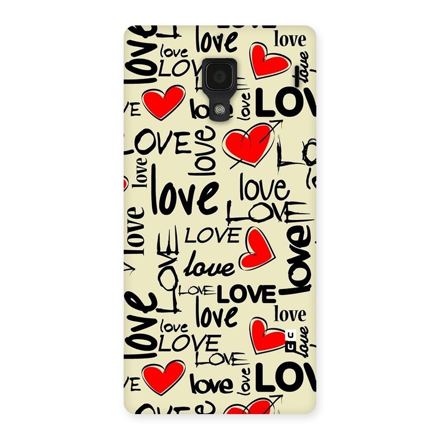 Love Hearts Pattern Back Case for Redmi 1S