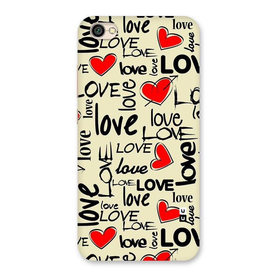 Love Hearts Pattern Back Case for Redmi Y1 Lite