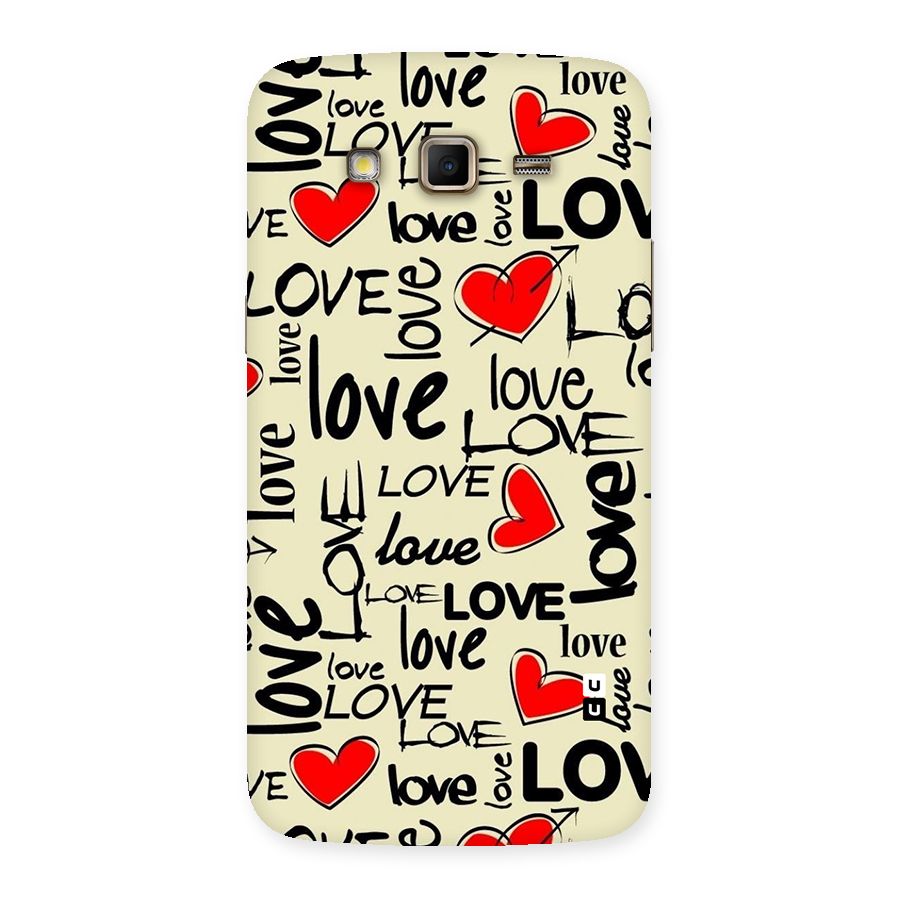 Love Hearts Pattern Back Case for Samsung Galaxy Grand 2