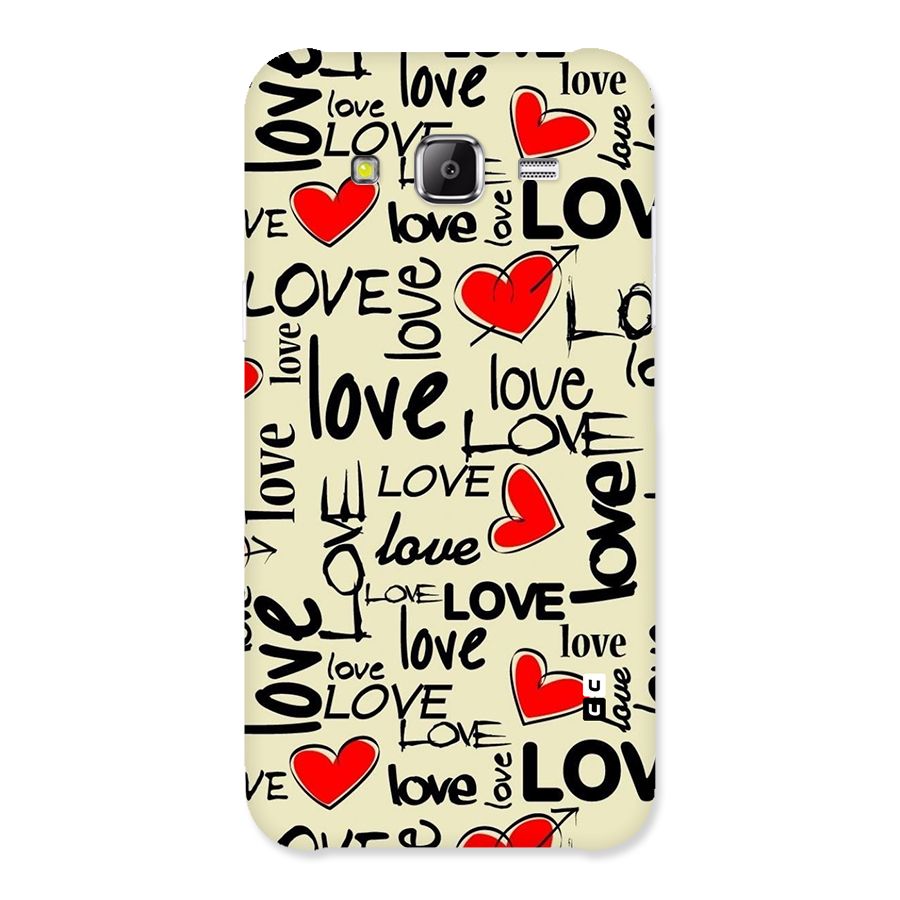 Love Hearts Pattern Back Case for Samsung Galaxy J2 Prime