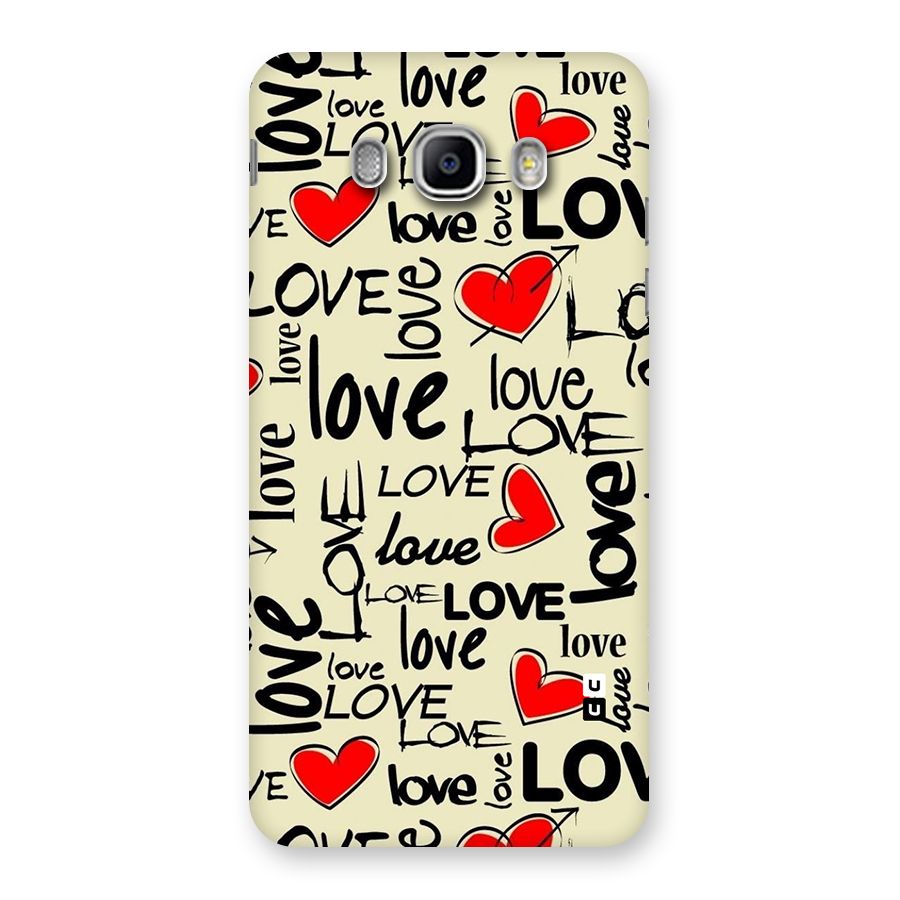 Love Hearts Pattern Back Case for Samsung Galaxy J5 2016