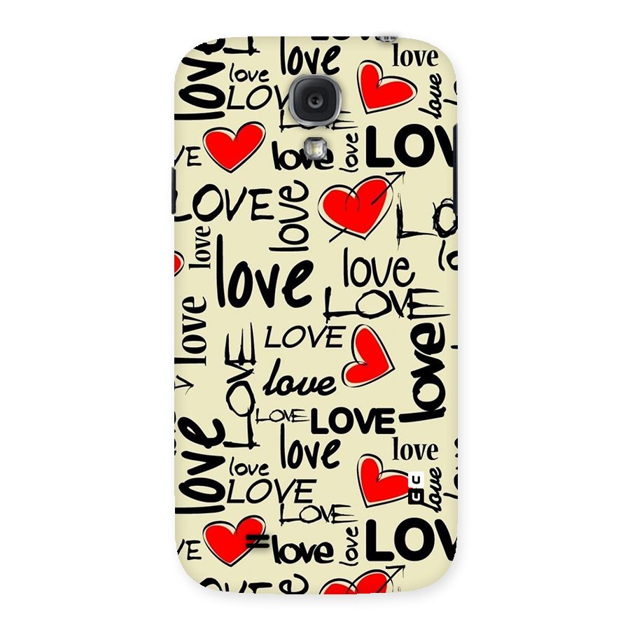 Love Hearts Pattern Back Case for Samsung Galaxy S4