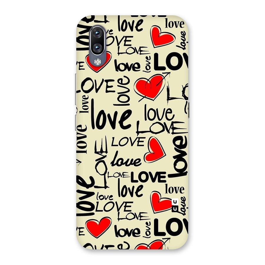 Love Hearts Pattern Back Case for Vivo NEX