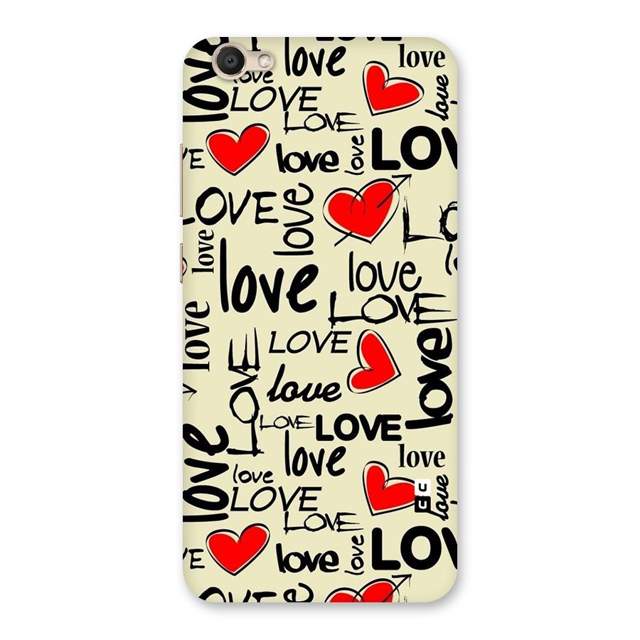 Love Hearts Pattern Back Case for Vivo V5