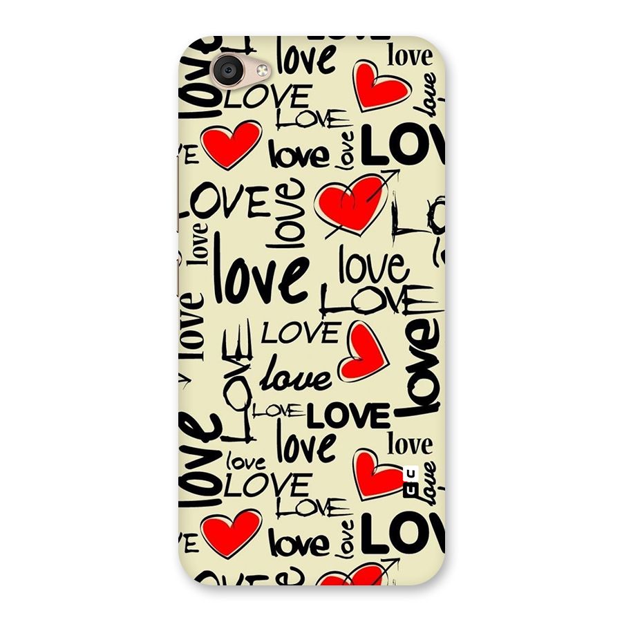 Love Hearts Pattern Back Case for Vivo V5 Plus