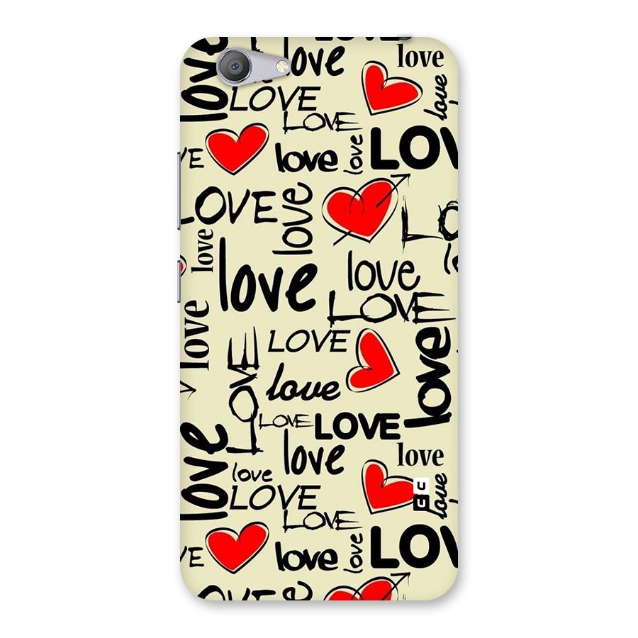 Love Hearts Pattern Back Case for Vivo Y53