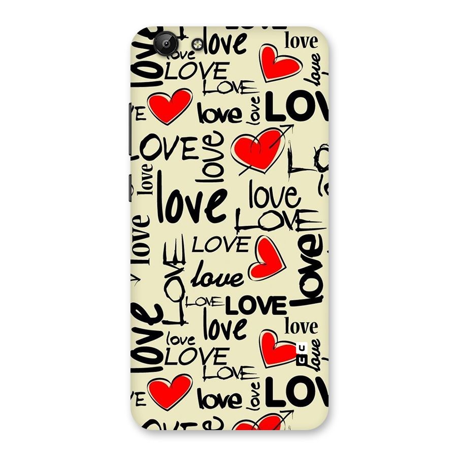 Love Hearts Pattern Back Case for Vivo Y69