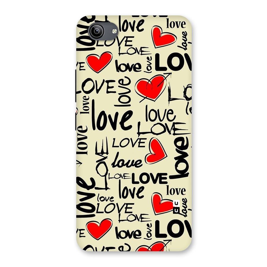 Love Hearts Pattern Back Case for Vivo Y81i
