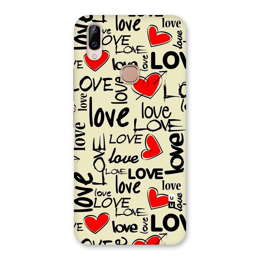 Love Hearts Pattern Back Case for Vivo Y83 Pro